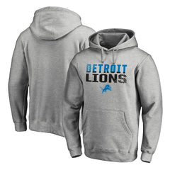 Detroit Lions Iconic Collection Fade Out Pullover Hoodie - Ash online