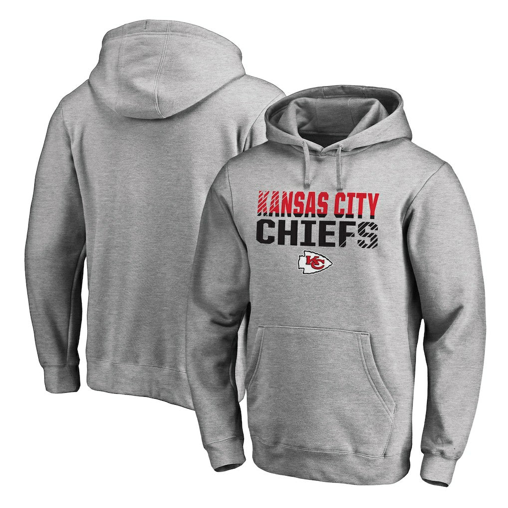 Kansas City Chiefs Iconic Collection Fade Out Pullover Hoodie - Ash cheap