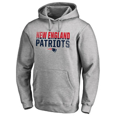 New England Patriots Iconic Collection Fade Out Pullover Hoodie - Ash online