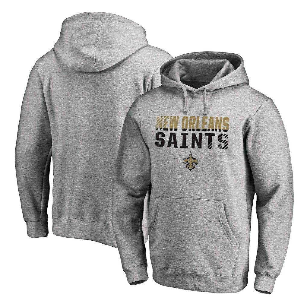 New Orleans Saints Iconic Collection Fade Out Pullover Hoodie - Ash online