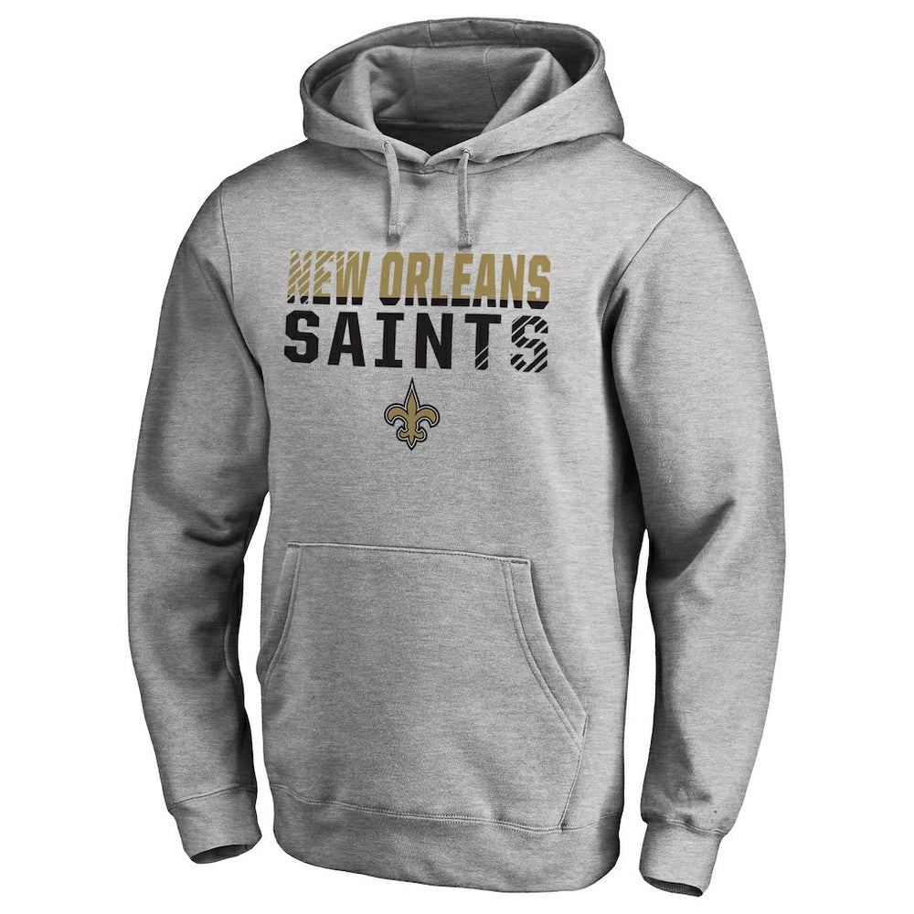 New Orleans Saints Iconic Collection Fade Out Pullover Hoodie - Ash online