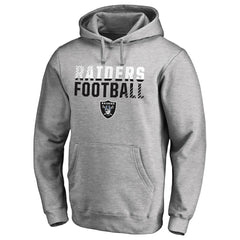 Las Vegas Raiders Iconic Collection Fade Out Pullover Hoodie - Ash sale