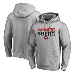 San Francisco 49ers Iconic Collection Fade Out Pullover Hoodie - Ash outlet