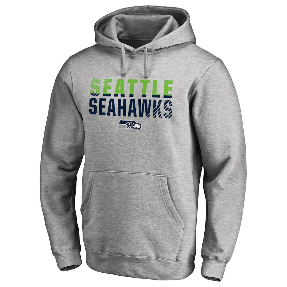 Seattle Seahawks Iconic Collection Fade Out Pullover Hoodie - Ash on sale
