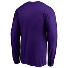 Baltimore Ravens Iconic Collection On Side Stripe Long Sleeve T-Shirt - Purple sale