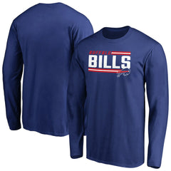 Buffalo Bills Iconic Collection On Side Stripe Long Sleeve T-Shirt - Royal outlet