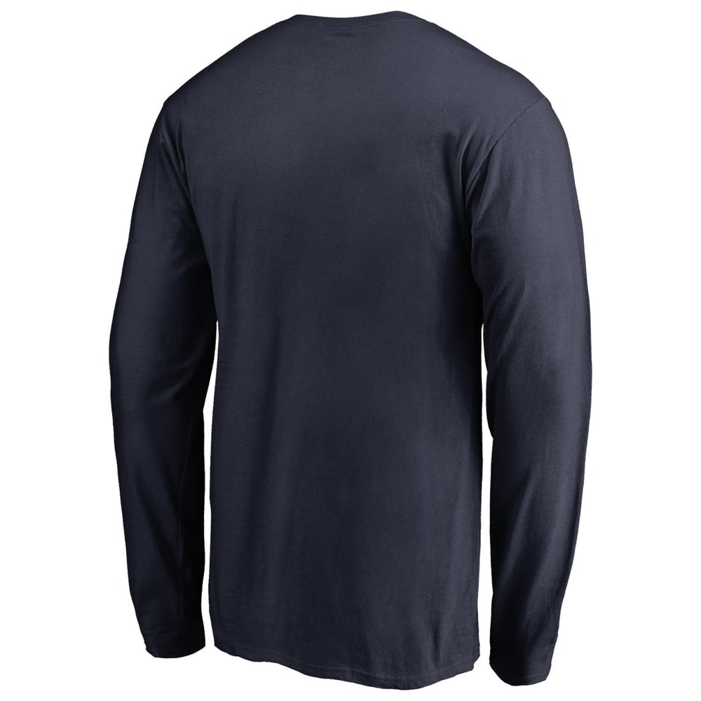 Seattle Seahawks Iconic Collection On Side Stripe Long Sleeve T-Shirt - College Navy online