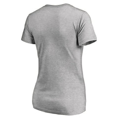 Cincinnati Bengals Women's Iconic Collection On Side Stripe V-Neck T-Shirt - Heather Gray sale