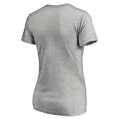 Seattle Seahawks Women's Iconic Collection On Side Stripe V-Neck T-Shirt - Heather Gray discount