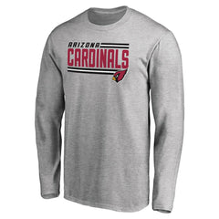Arizona Cardinals Iconic Collection On Side Stripe Long Sleeve T-Shirt - Ash outlet