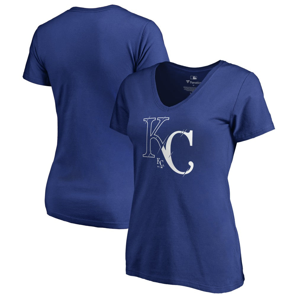 Kansas City Royals Women's X-Ray V-Neck T-Shirt Royal