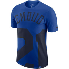 Joel Embiid Philadelphia 76ers Oversized Name & Number T-Shirt - Royal shop