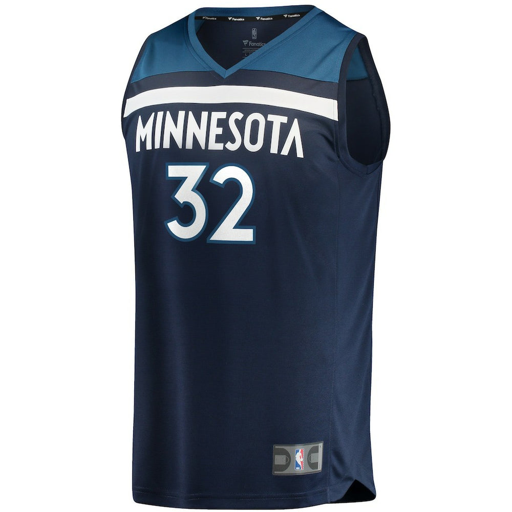 Karl-Anthony Towns Minnesota Timberwolves Fast Break Replica Player Jersey Navy - Icon Edition on sale