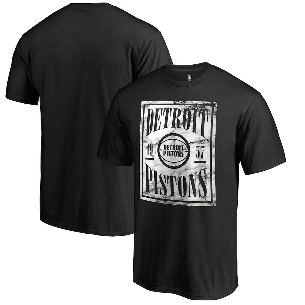 Detroit Pistons Black Court Vision T-Shirt sale