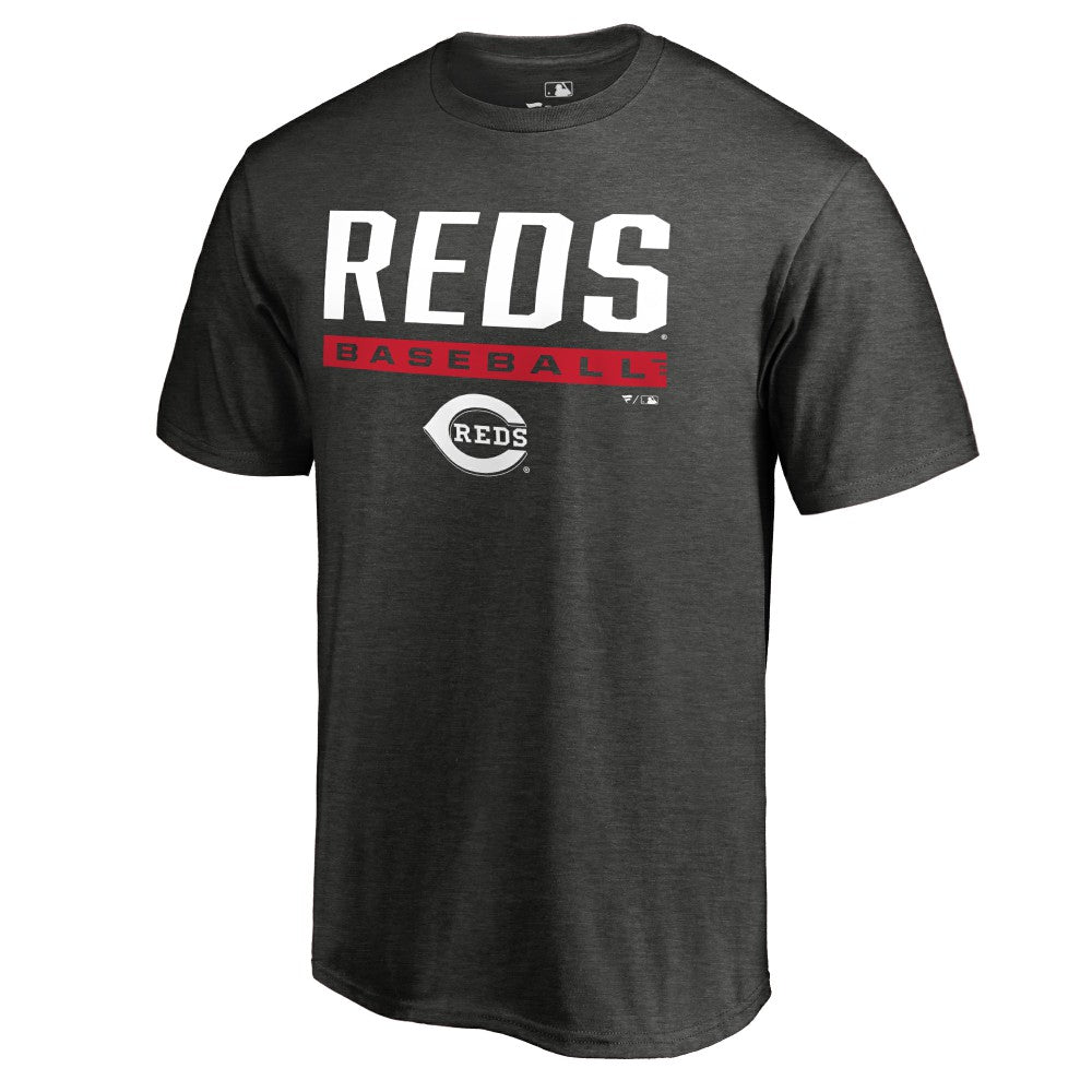 Cincinnati Reds Win Stripe T-Shirt Ash