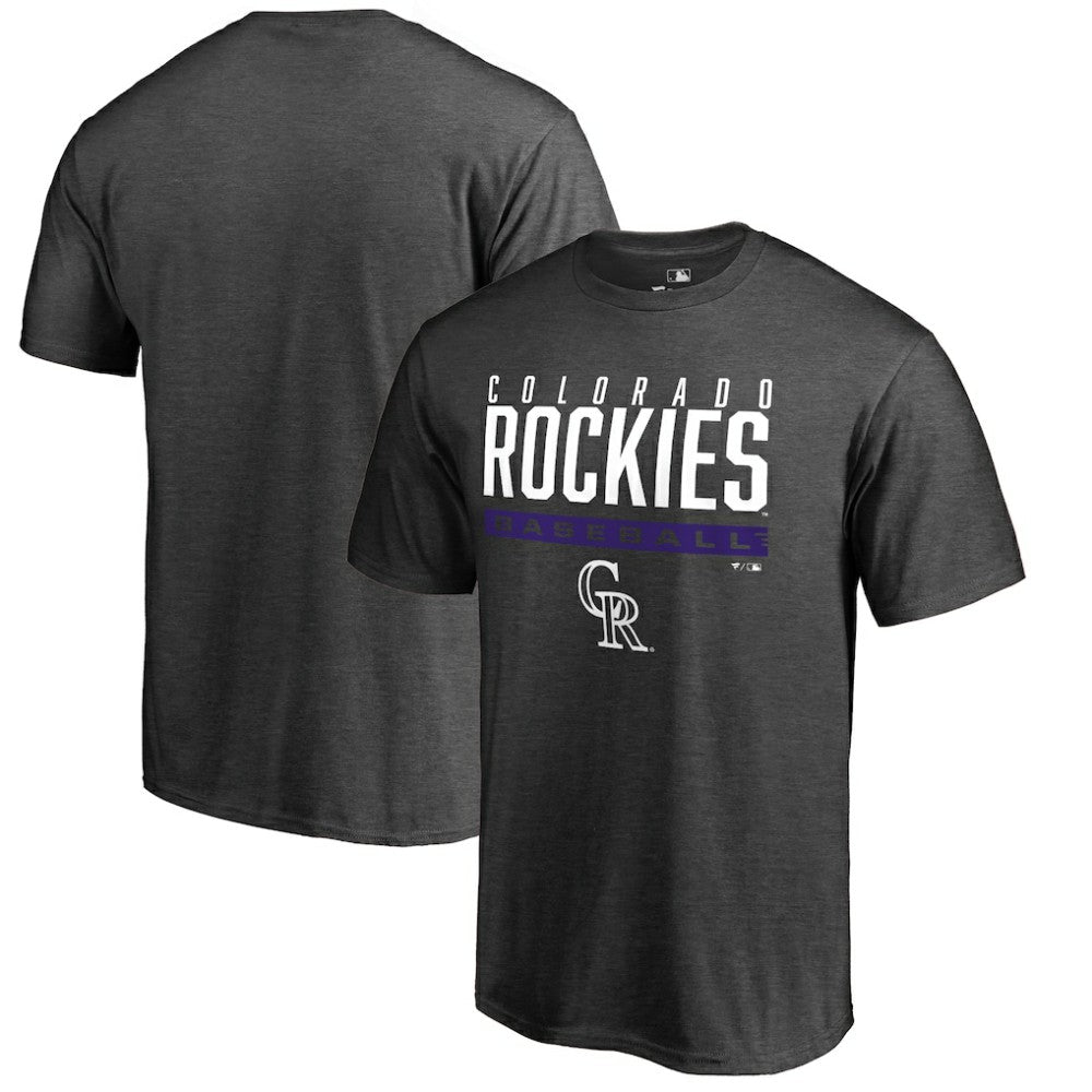 Colorado Rockies Win Stripe T-Shirt Ash