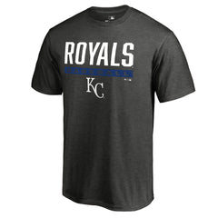 Kansas City Royals Win Stripe T-Shirt Ash