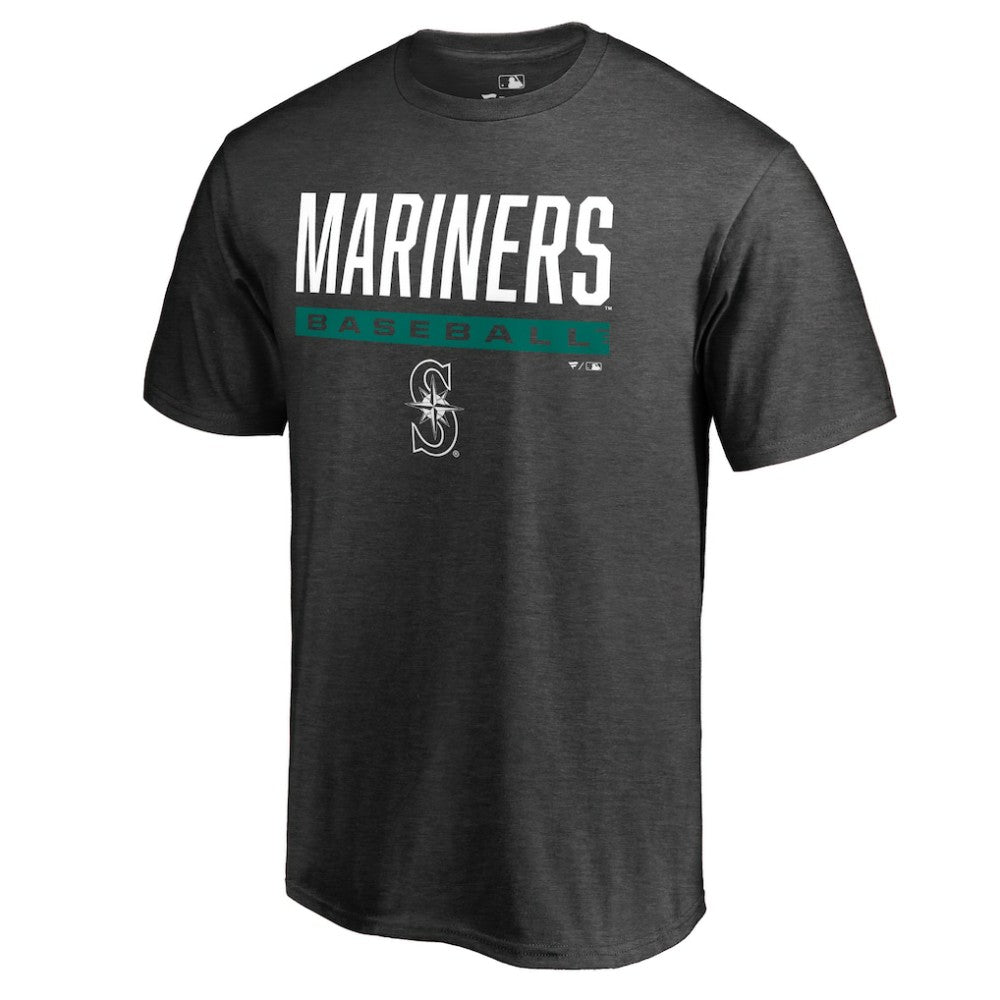 Seattle Mariners Win Stripe T-Shirt Ash