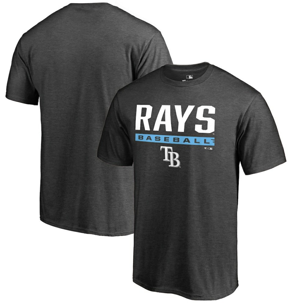 Tampa Bay Rays Win Stripe T-Shirt Ash