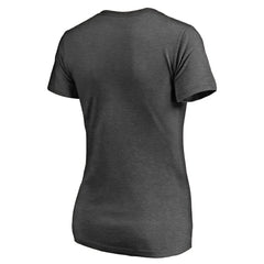 Colorado Rockies Women's Win Stripe V-Neck T-Shirt Ash