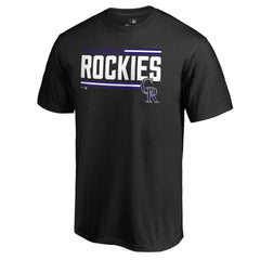 Colorado Rockies Onside Stripe T-Shirt Black