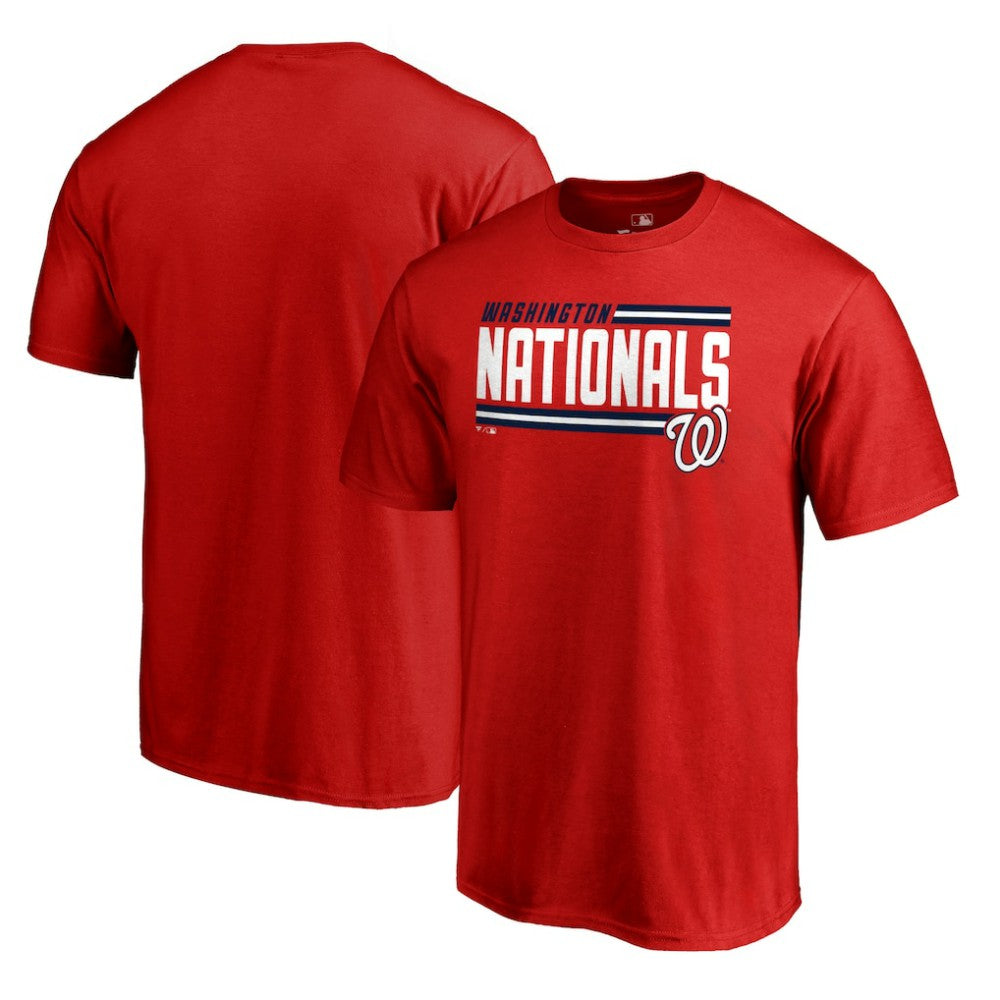 Washington Nationals Onside Stripe T-Shirt Red