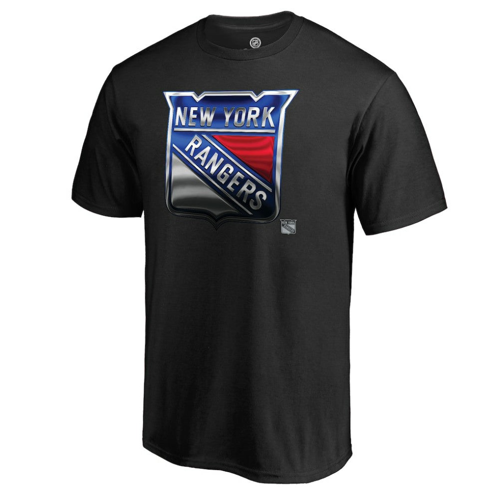 New York Rangers Personalized Midnight Mascot T-Shirt - Black T-shirts