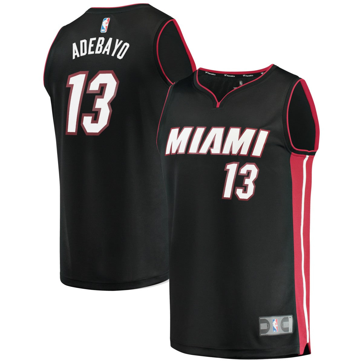 Bam Adebayo Miami Heat Fast Break Replica Player Jersey - Icon Edition - Black outlet
