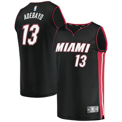 Bam Adebayo Miami Heat Fast Break Replica Player Jersey - Icon Edition - Black outlet
