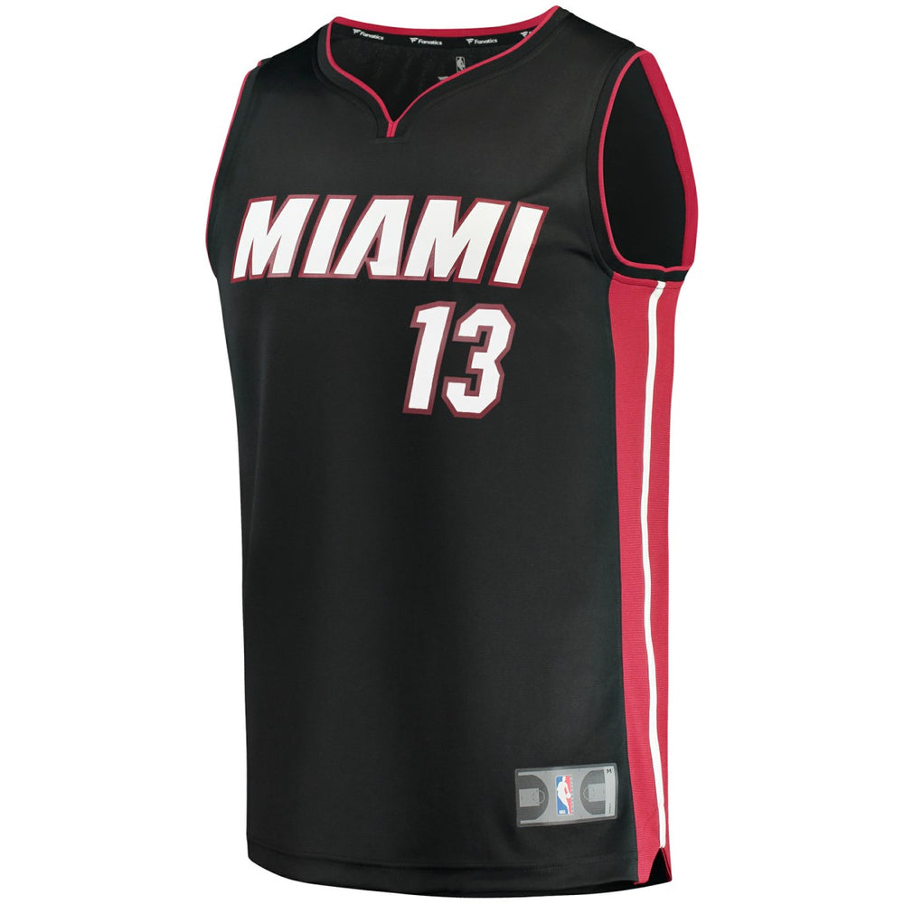 Bam Adebayo Miami Heat Fast Break Replica Player Jersey - Icon Edition - Black outlet