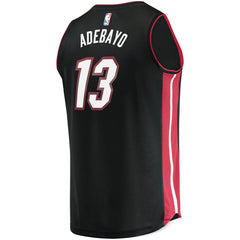 Bam Adebayo Miami Heat Fast Break Replica Player Jersey - Icon Edition - Black outlet