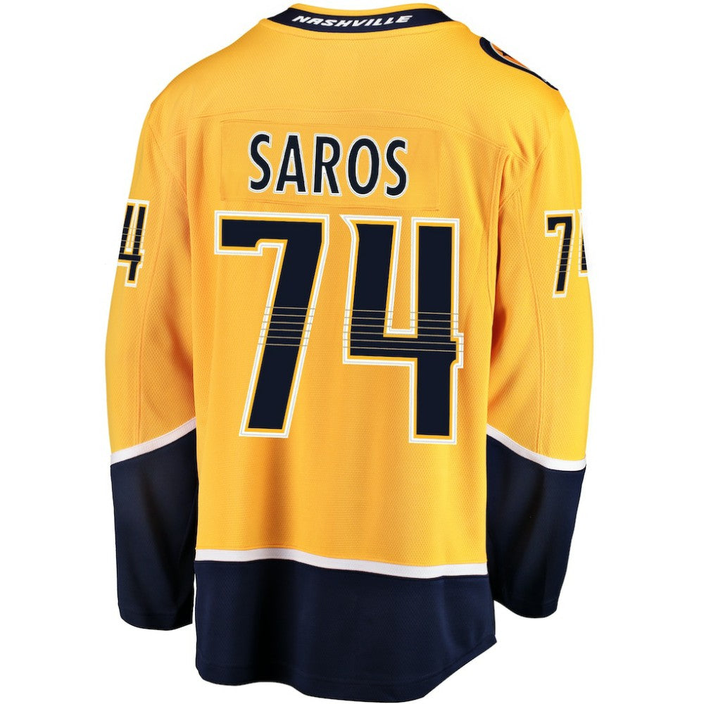 Juuse Saros Nashville Predators Fanatics Breakaway Player Jersey - Gold Jerseys