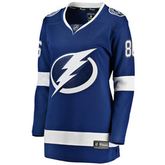 Nikita Kucherov Tampa Bay Lightning Fanatics Women's Home Breakaway Jersey - Blue Jerseys