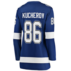 Nikita Kucherov Tampa Bay Lightning Fanatics Women's Home Breakaway Jersey - Blue Jerseys