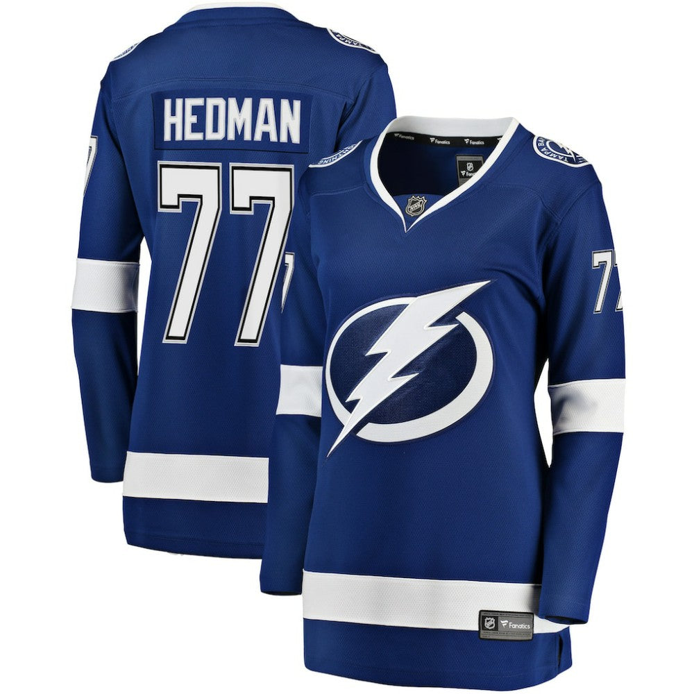 Victor Hedman Tampa Bay Lightning Fanatics Women's Home Breakaway Jersey - Blue Jerseys