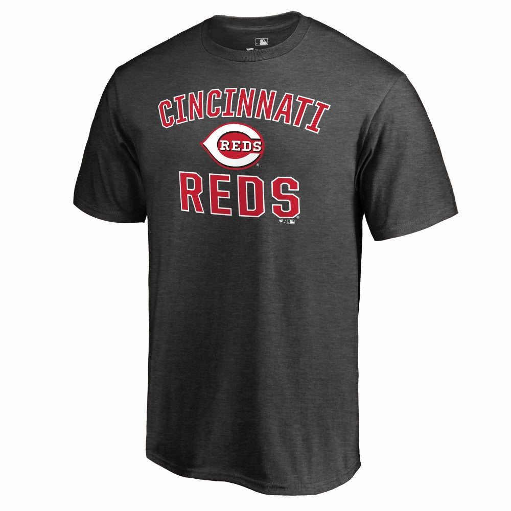 Cincinnati Reds Core Basics Victory Arch T-Shirt Heathered Gray