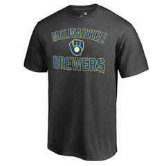 Milwaukee Brewers Core Basics Victory Arch T-Shirt Heathered Gray