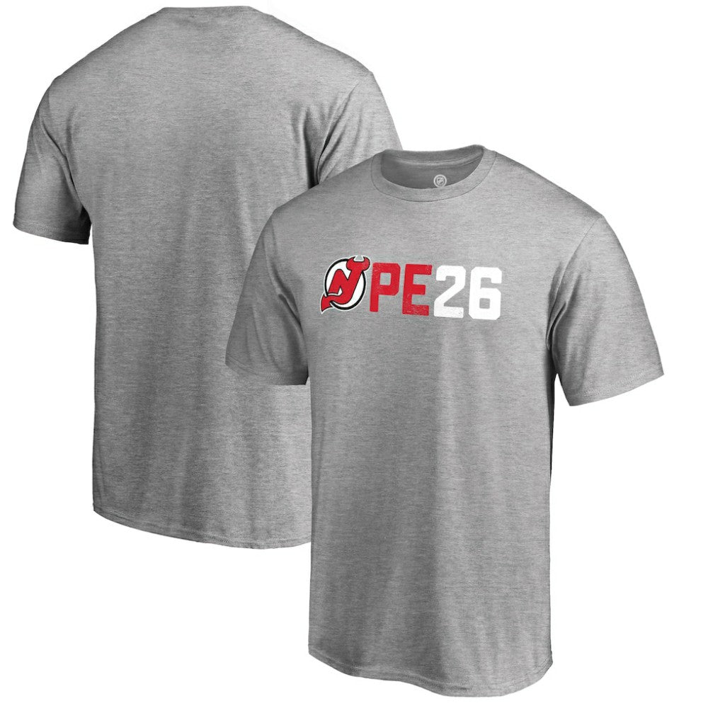 Patrik Elias New Jersey Devils PE26 T-Shirt - Heather Gray T-shirts