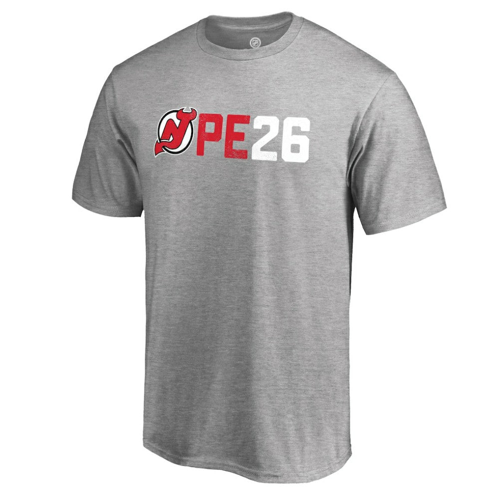 Patrik Elias New Jersey Devils PE26 T-Shirt - Heather Gray T-shirts