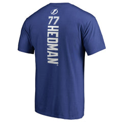 Victor Hedman Tampa Bay Lightning Backer T-Shirt - Blue T-shirts