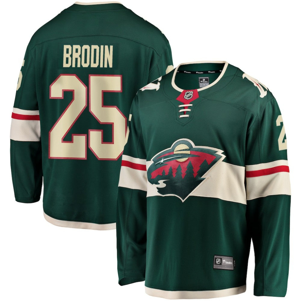 Jonas Brodin Minnesota Wild Fanatics Breakaway Jersey - Green Jerseys