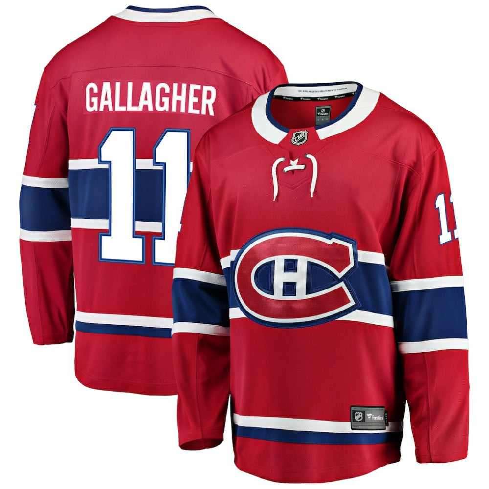 Brendan Gallagher Montreal Canadiens Fanatics Breakaway Player Jersey - Red Jerseys