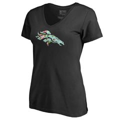 Denver Broncos Women's Lovely V-Neck T-Shirt - Black online