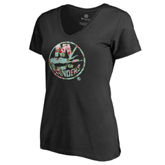 New York Islanders Women's Lovely V-Neck T-Shirt - Black T-shirts