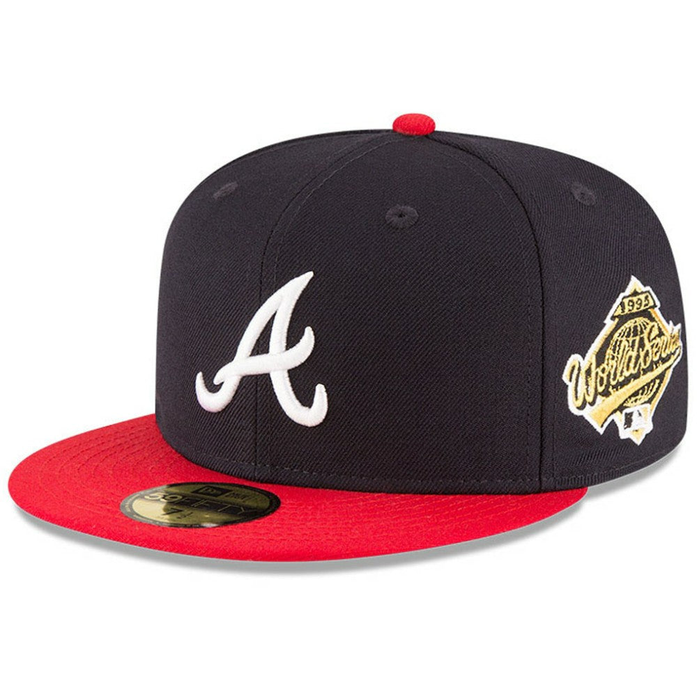 Atlanta Braves 1995 World Series Wool 59FIFTY Fitted Hat Navy