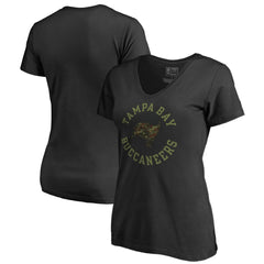 Tampa Bay Buccaneers Women's Camo Collection Liberty V-Neck T-Shirt - Black online