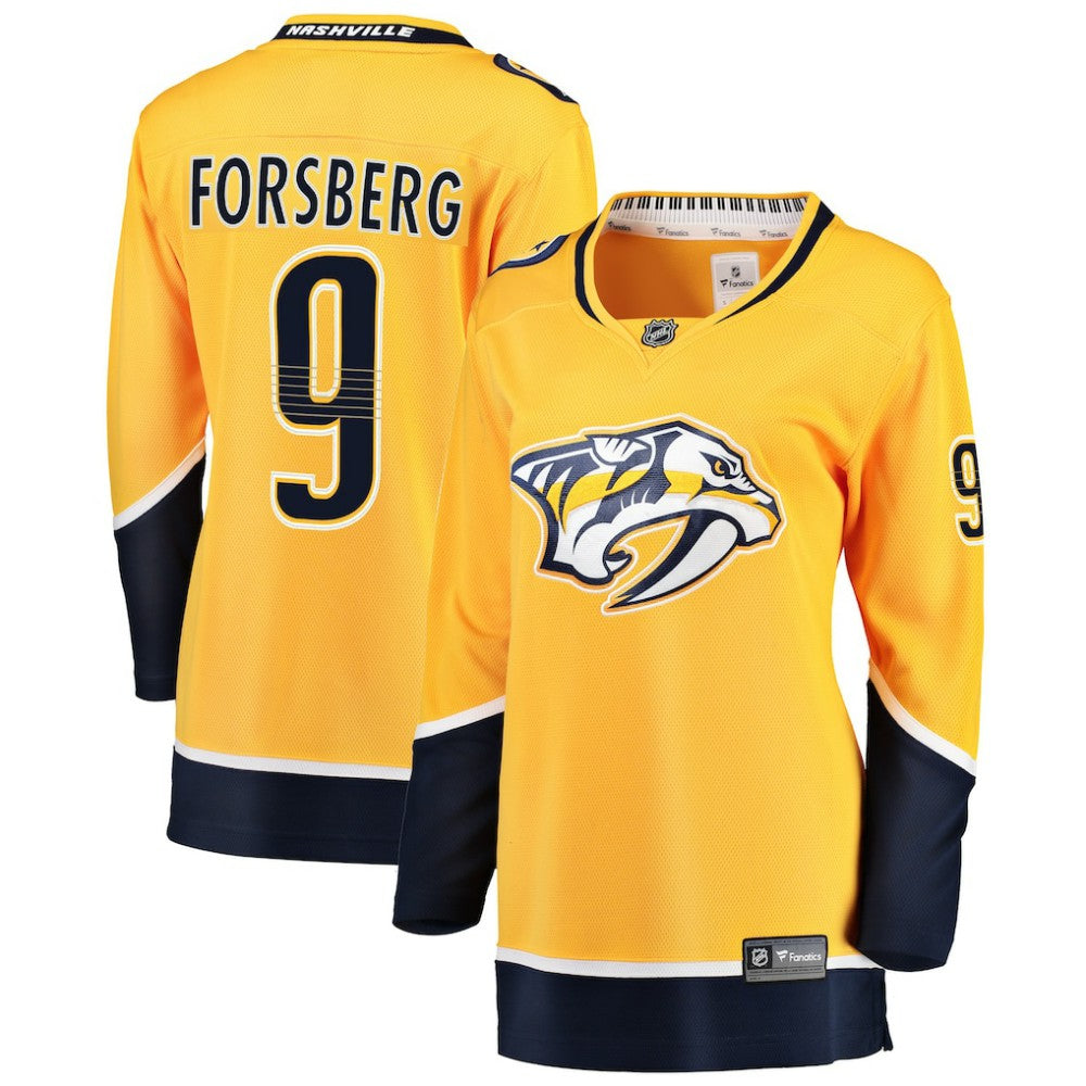 Filip Forsberg Nashville Predators Fanatics Women's Breakaway Player Jersey - Gold Jerseys