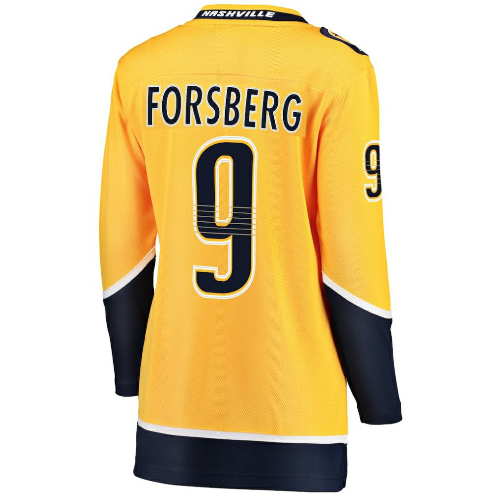 Filip Forsberg Nashville Predators Fanatics Women's Breakaway Player Jersey - Gold Jerseys