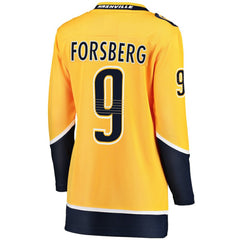 Filip Forsberg Nashville Predators Fanatics Women's Breakaway Player Jersey - Gold Jerseys