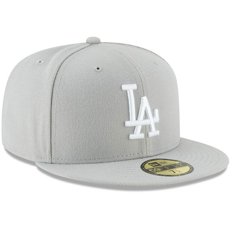 Los Angeles Dodgers Fashion Color Basic 59FIFTY Fitted Hat Gray